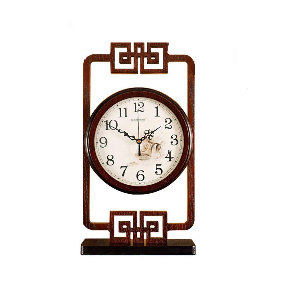 Reloj de escritorio vintage con péndulo para decorar el mueble del salón