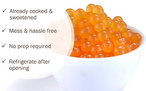 Miniatura 2 de Perlas Boba de fruta de la pasión, bolas de té explosivas, bebida y cobertura de postre, perlas de tapioca de burbujas de maracuyá para té de