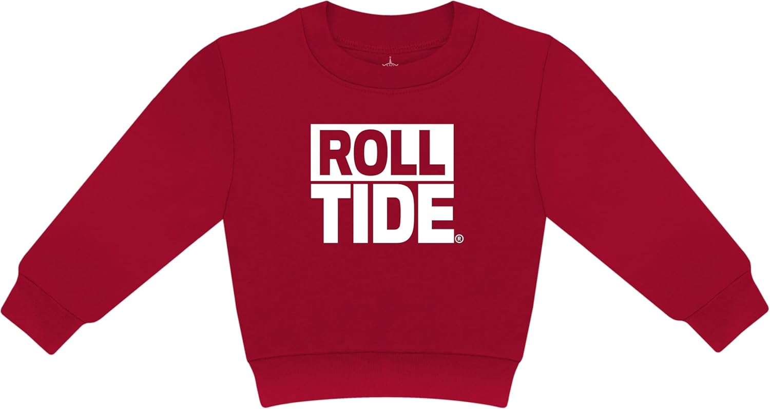 Creative Knitwear College Baby Sweat Shirt Long Sleeve - Screen Print Team Logo, for Boys & Girls (0 Months - 4T)