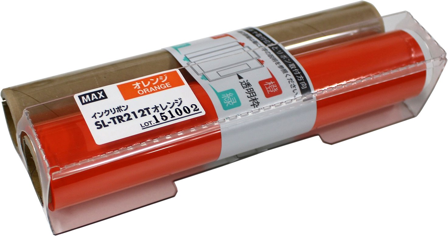 マックス【AC】ビーポップインクリボン（オレンジ） A-4902870799731★【SL-R212Tｵﾚﾝｼﾞ】 Amazon.co.jp: マックス ビーポップ CPM-200用 詰め替え用 インク