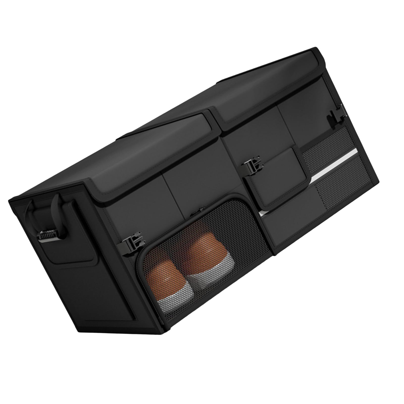 Caja de almacenamiento plegable para guantera de coche, organizadores de nailon para una gestión eficiente del espacio interior y fácil instalación