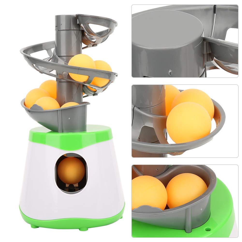 Máquina de Tiro de Pong, Robot de Tenis de Mesa, Entrenador Portátil ABS con Lanzador Automático