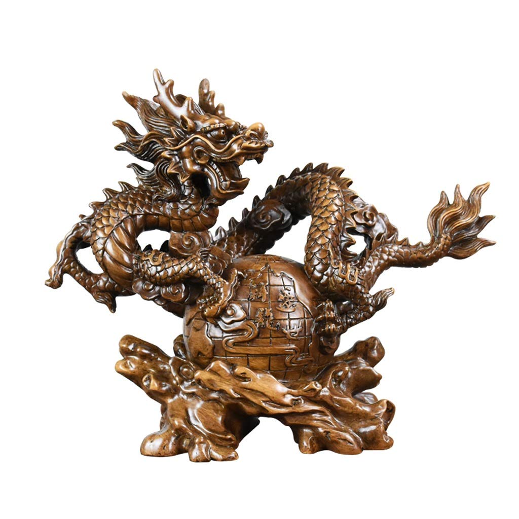 Décoration de Table Statue Feng Shui Dragon pour Harmoniser le Salon