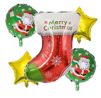MDT India Inflatable Big Santa Claus 3.5 Feet Foil Balloon Xmas Christmas Decoration