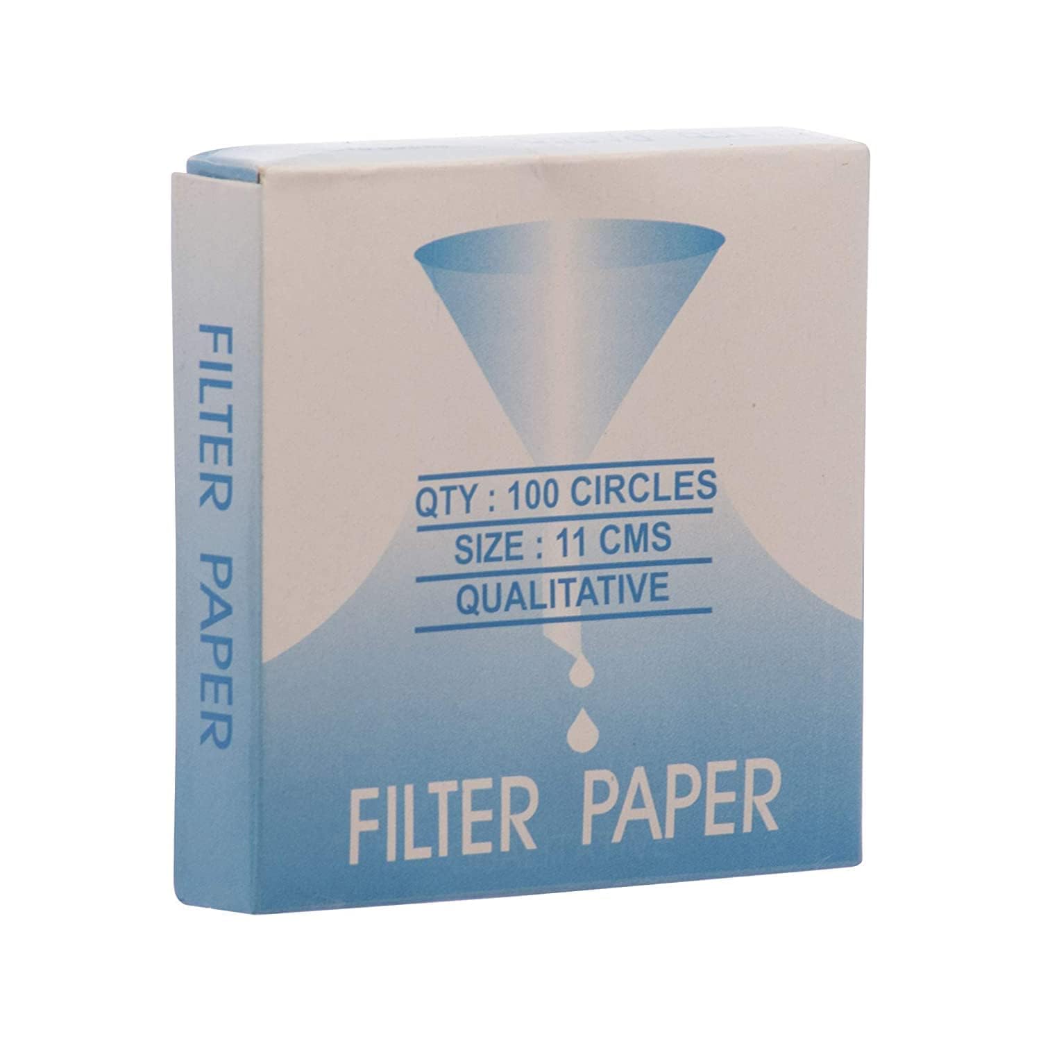 PADMAVATHI ENTERPRISES - Premium White Paper Filter Paper - Round Cut - 9 x 9 cm - Pack of 100 Sheets - For Chemistry & Lab Experiments-image-24