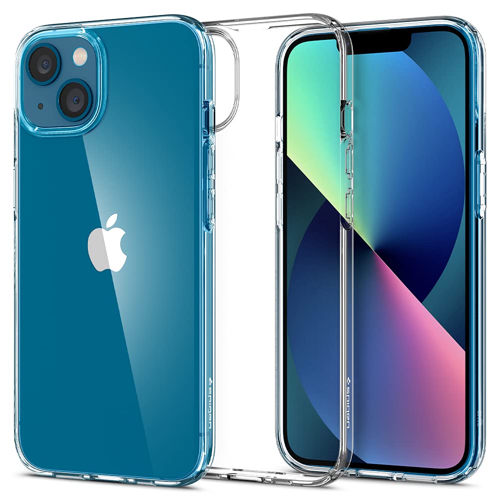 Amazon.co.jp: Spigen iPhone 13 ケース クリア 厚さ1.5mm 耐