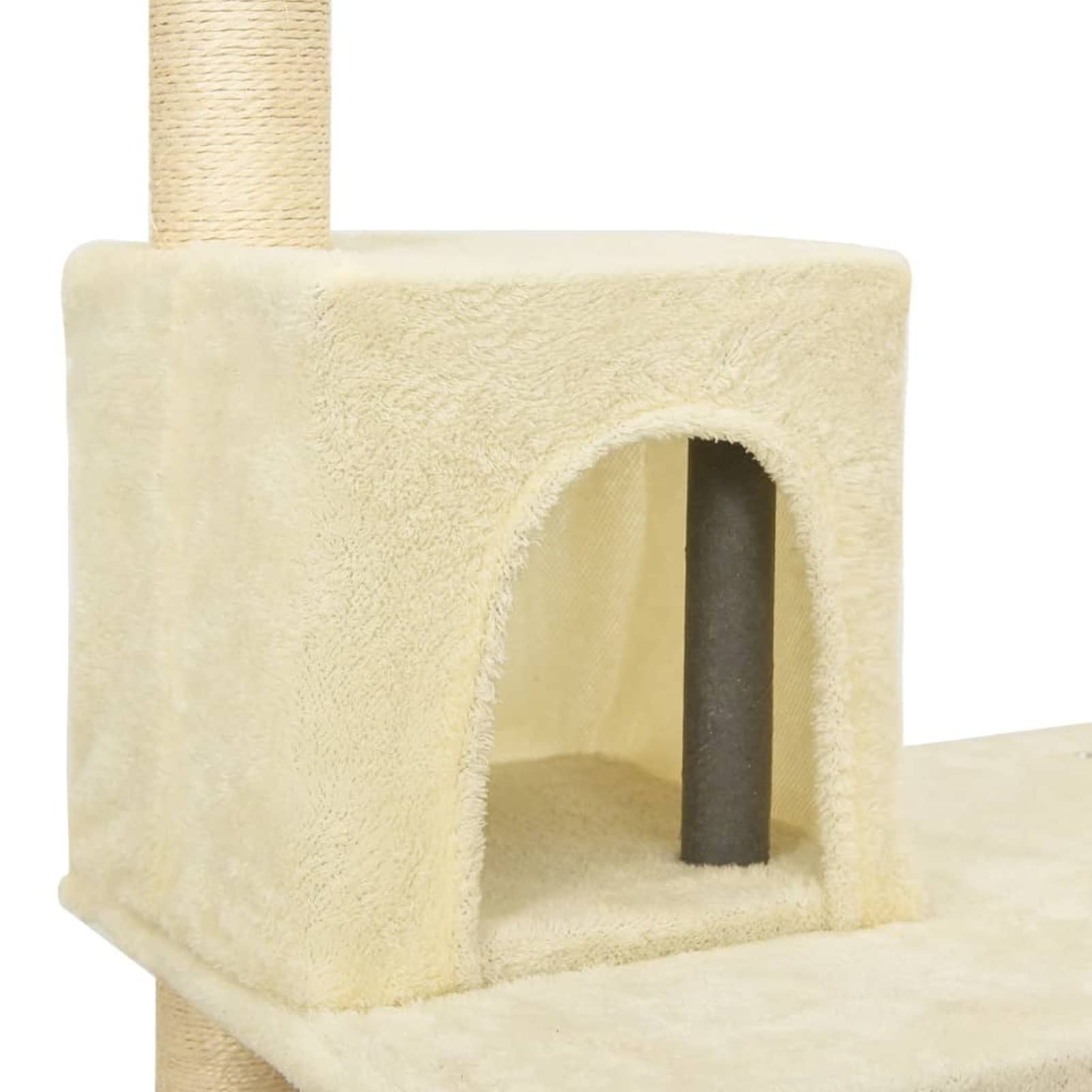 Rascador para Gatos con Postes de sisal, XIAOGUANG Arbol para Gatos, Gatos Accesorios, Arranhador para Gatos, Arbol Rascador Gatos, Crema 119 cm