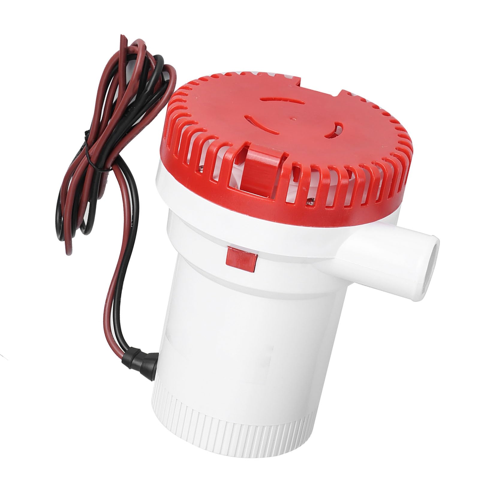 PUSOKEI Pompa di Sentina Elettrica 12V 2000GPH |Pompa di Scarico dell'acqua per Barche Protetta con Accensione Marina per lo Scarico della Barca