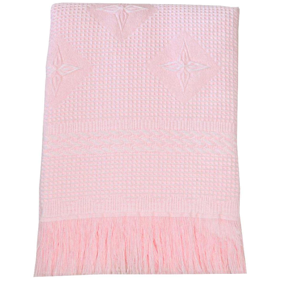 Blushh Baby Blanket, Baby Boys and Girls Shawl, Newborn Swaddle Blanket, Christening Wrap, Star White (Pink)