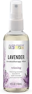 Aura Cacia Relaxing Lavender Aromatherapy Mist, 4-Ounce, Lavender Pure E...