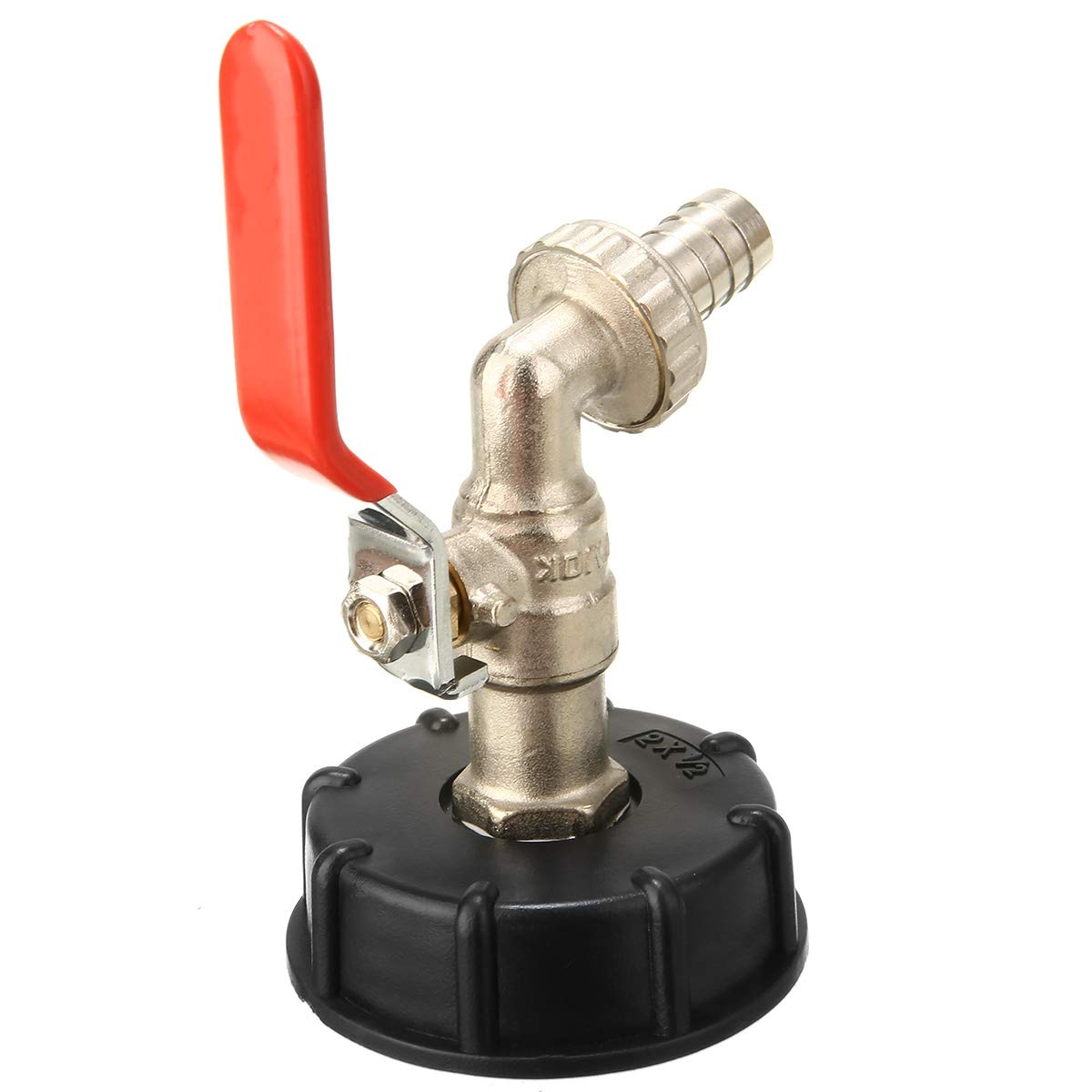 Conector de Manguera para Conectores de Agua de jardín doméstico, Adaptador de Tanque IBC S60X6 a Grifo de latón, Piezas de Ajuste de válvula de Repuesto de 1/2"