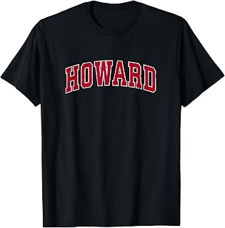 Howard Wisconsin WI Vintage Sports Design Red Design T-Shirt