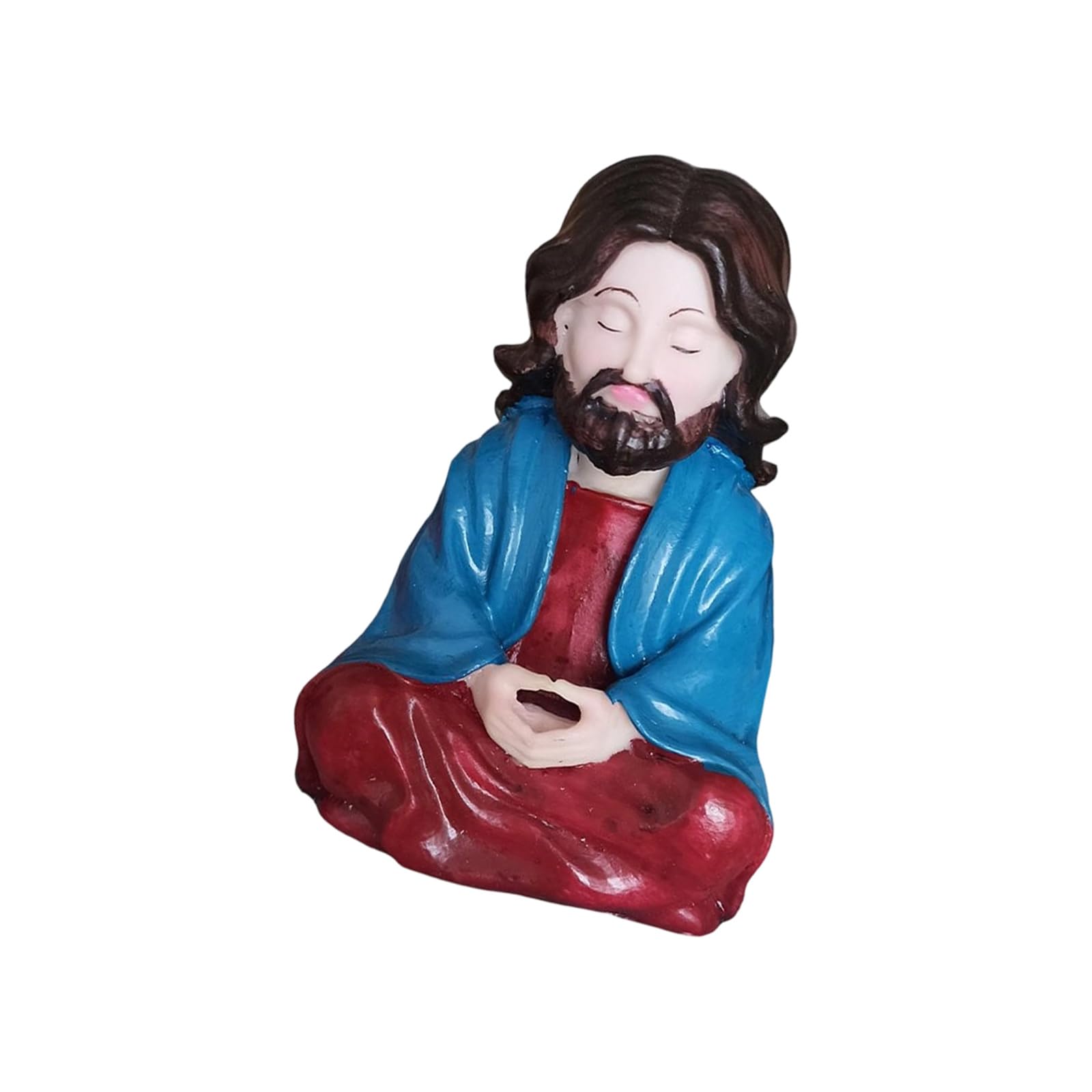 Oxxggkao Jesuses Christs Statue Hand Painted Religious Figurines Meditations Statue Decors Table Ornament Moderns Home Decorations Meditations Decors