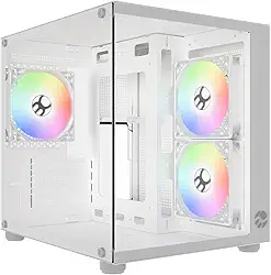 GABINETE GAMER BG-064 PURE PRO COM 3 FANS RGB - BRANCO (Branco)