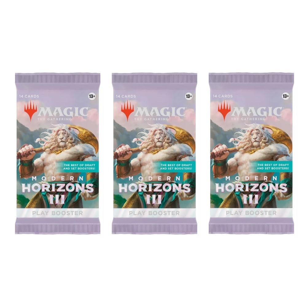 Amazon.com: Generic 3 Packs MTG Play Booster Pack Lot MTG Modern Horizons 3  : Toys & Games