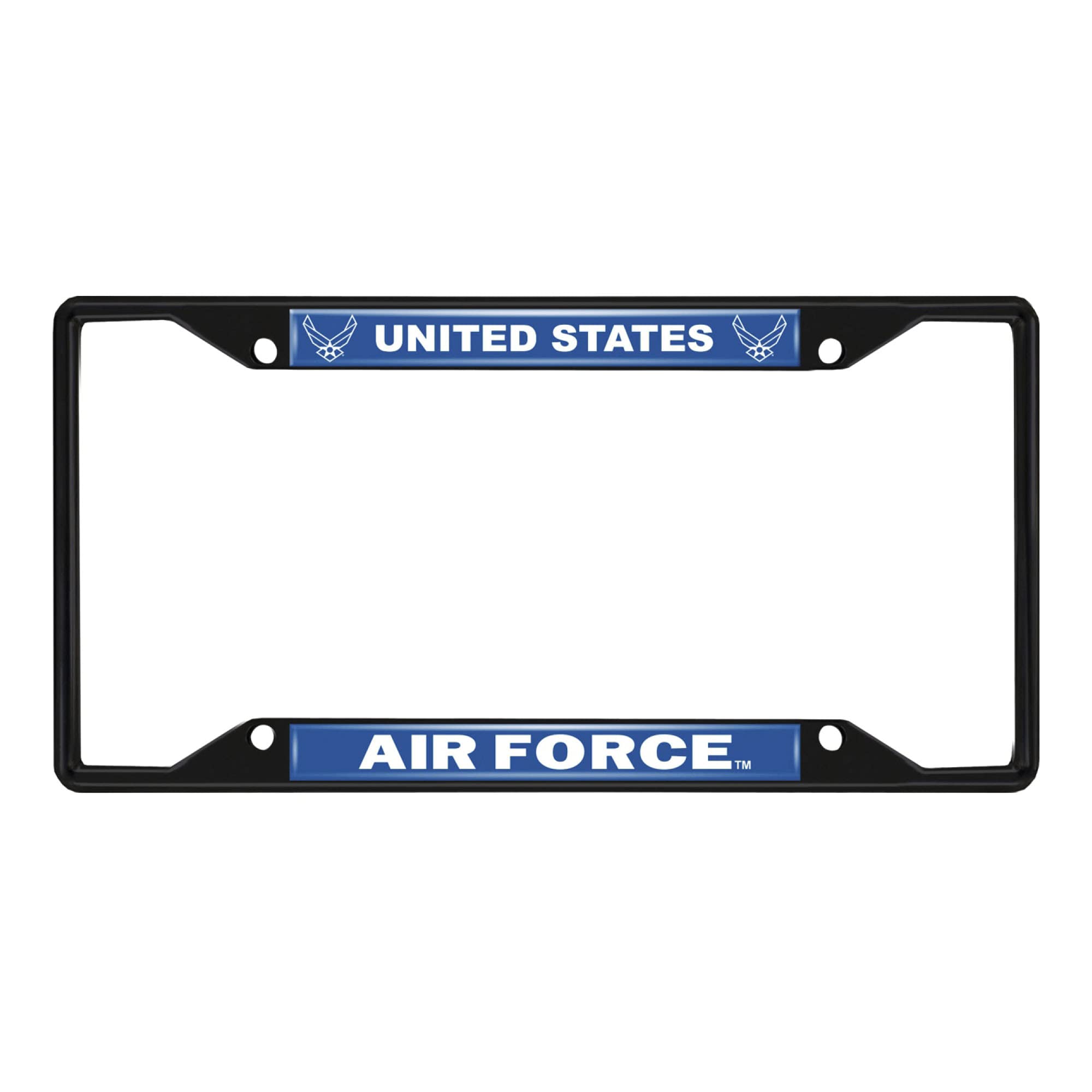 Cadre de plaque Air Force FANMATS 31293 en métal pour stopper la rouille