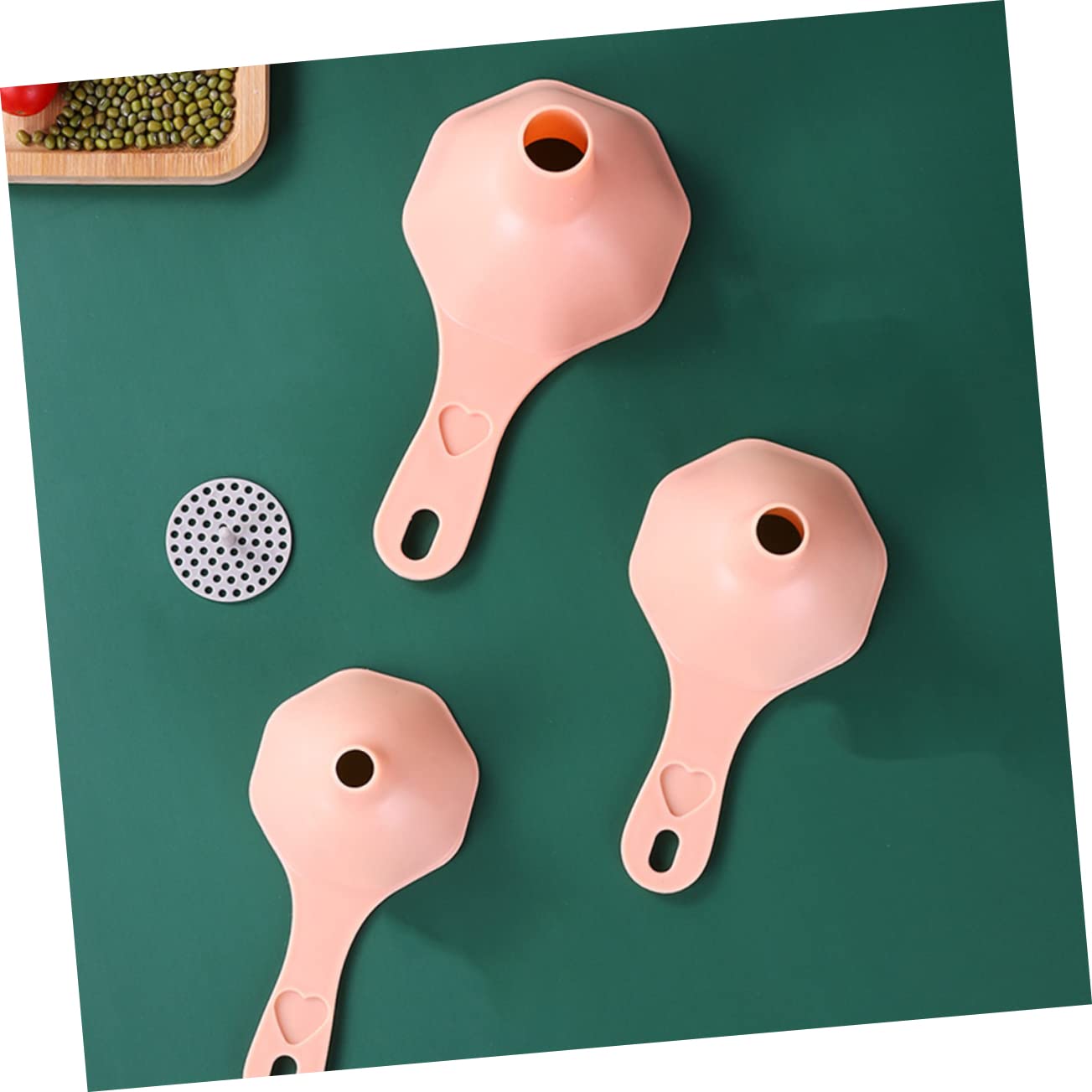 Cabilock Lot De 5 Grands Entonnoirs Plastique Large Ouverture 10 Cm - Entonnoirs Remplissage Réutilisables Anti-Déversement