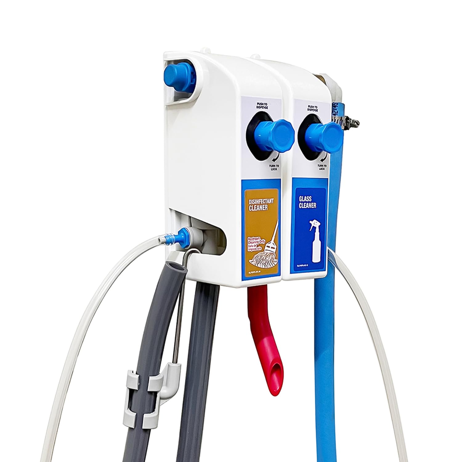 Dual Spray Bottle/Mop Bucket Dispenser - Multi Unit Connection, Cleaning Chemical Dilution Dispenser for Application in Hotel, School, Store, Restaurant, Hospital, 6768