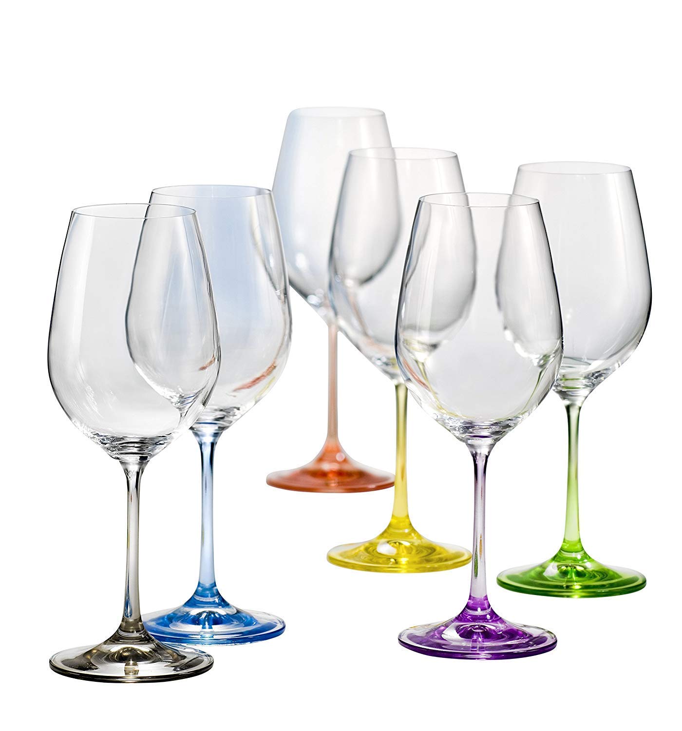 Bohemia Cristal Gläser Rainbow bunt Sortiert 6 - Set (350 ml)