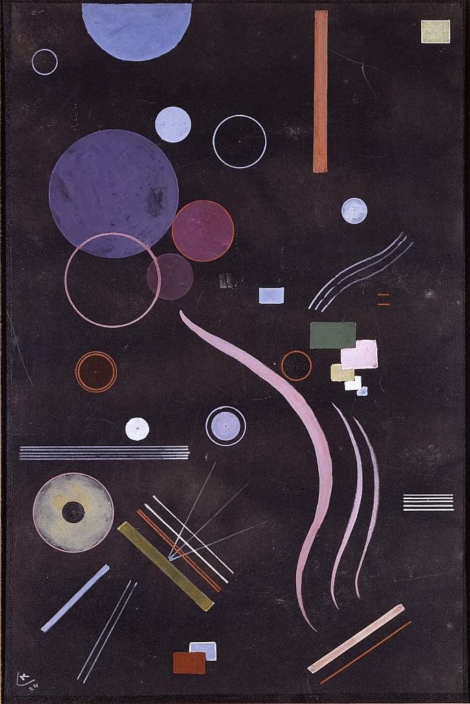 Art mural Kandinsky grand format pour raviver un mur blanc