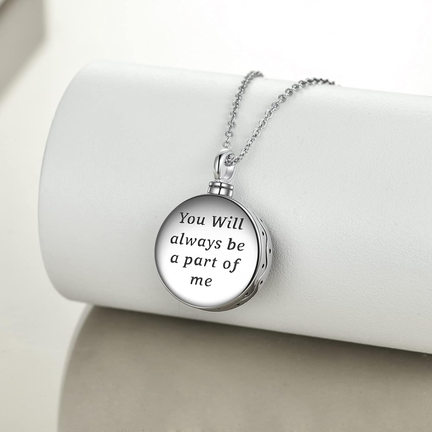 ONEFINITY Urn Necklace for Ashes 925 Sterling Silver Tree of Life Cremation Jewelry for Ashes Abalone Shell Opal Memory Jewelry for Women Men - Image 2