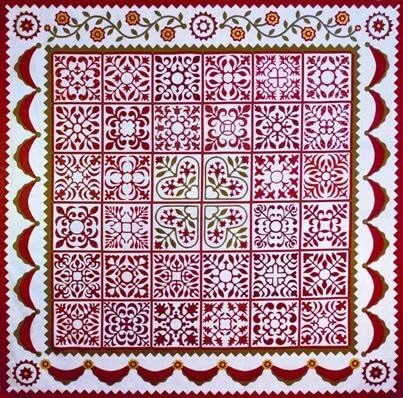 Sarah's Revival Applique BOM Quakertown Sue Garmen Complete 12 Pattern Set