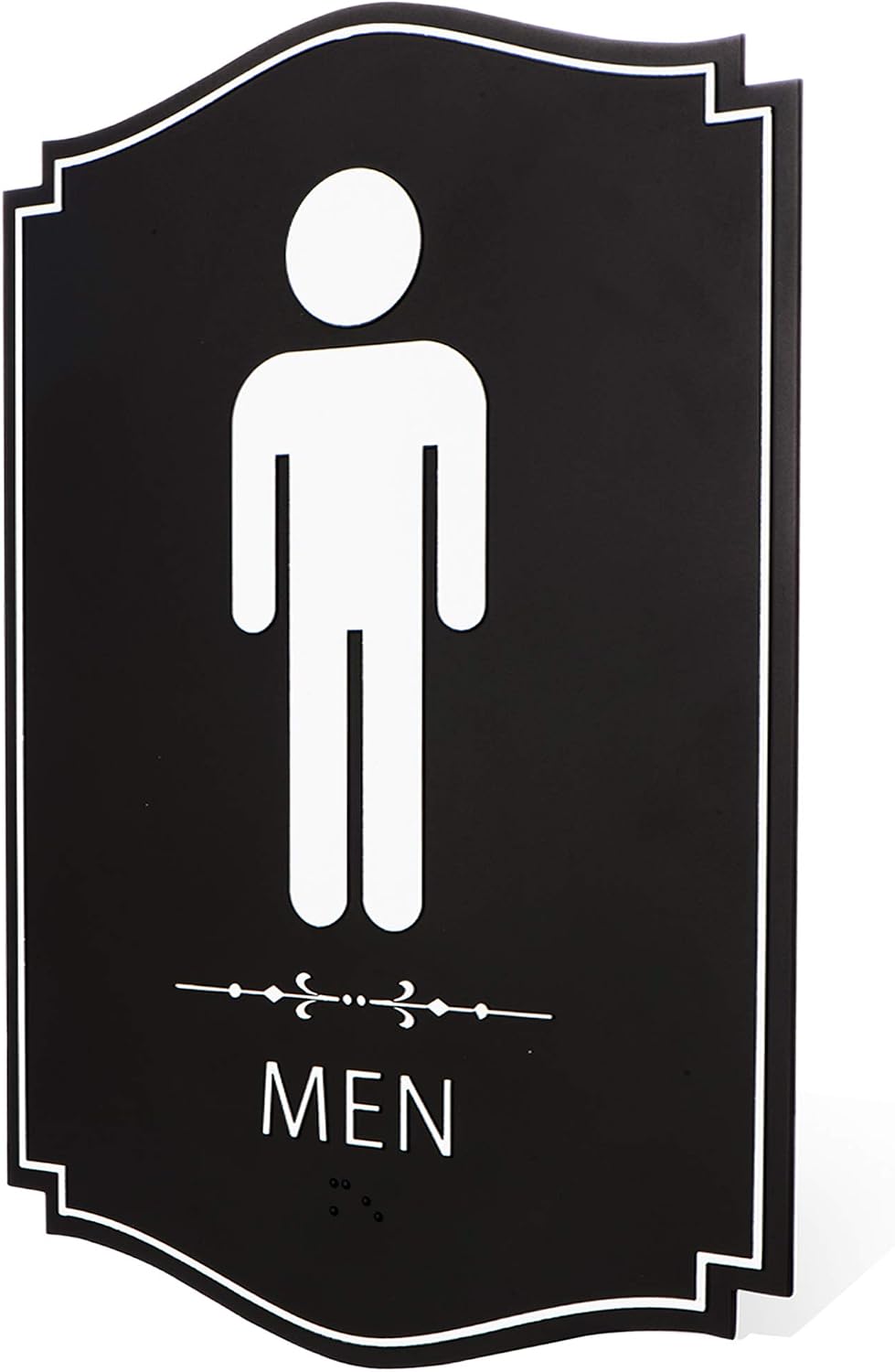 Kickfire Restroom Sign - Unisex Bathroom Signs- Male & Female Bathroom Sign - With 3M Double Sided Tape - Perfect for Office, Business, and Restaurant