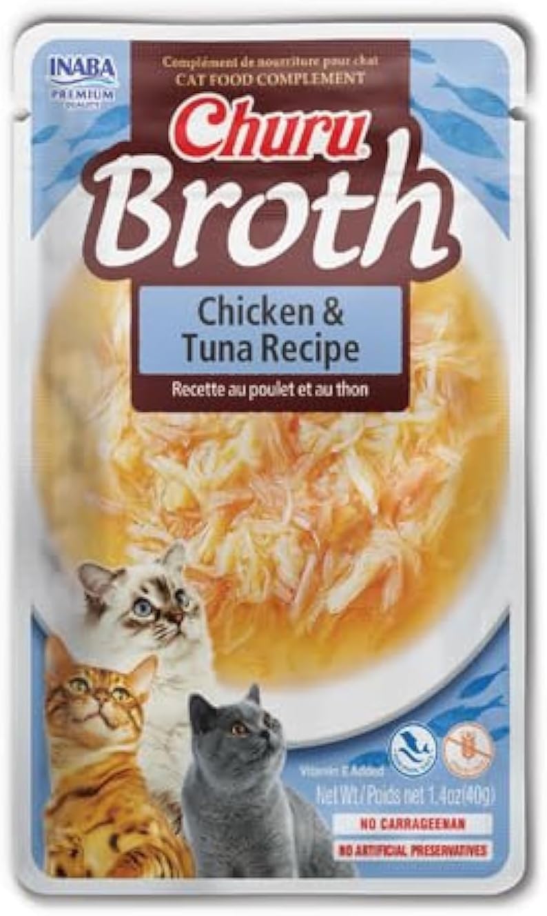 Inaba Churu Broth Chicken & Tuna Recipe Wet Cat Food 40g