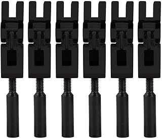 Floyd rose Saddle,Tremolo Parts,6Pcs Roller Bridge Tremolo Saddles, Guitar Bridge Tremolo Saddles with Wrench replacement for Floyd Rose Electric Guitar (Black)