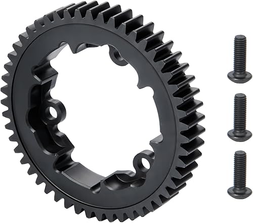 Miniatura 4 de RC Steel M1 Main 46T Engranajes rectos MOD1 Engranaje de estímulo para X-Maxx 6S 8S Maxx 4S XO-1 E-Revo 2.0 VXL Engranajes de actualización sin