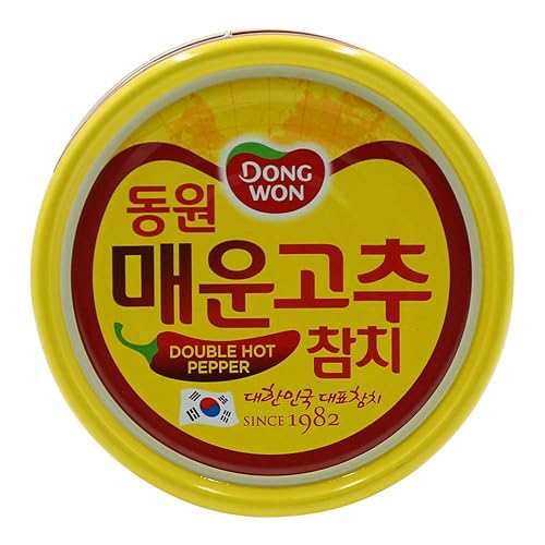 Miniatura 3 de Dongwon, Estilos de trozos de atún o escamas en pimiento picante doble, 5.29 onzas