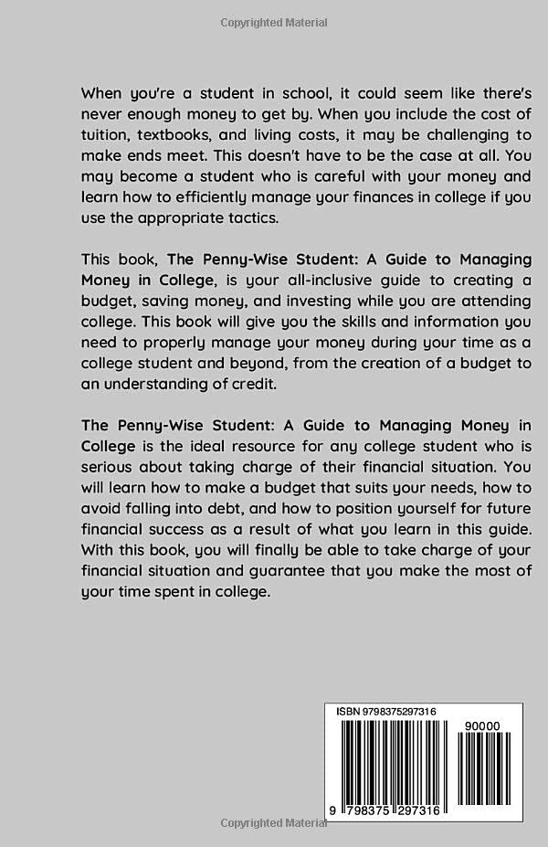 Miniatura 2 de THE PENNY-WISE STUDENT A Guide to Managing Money in College