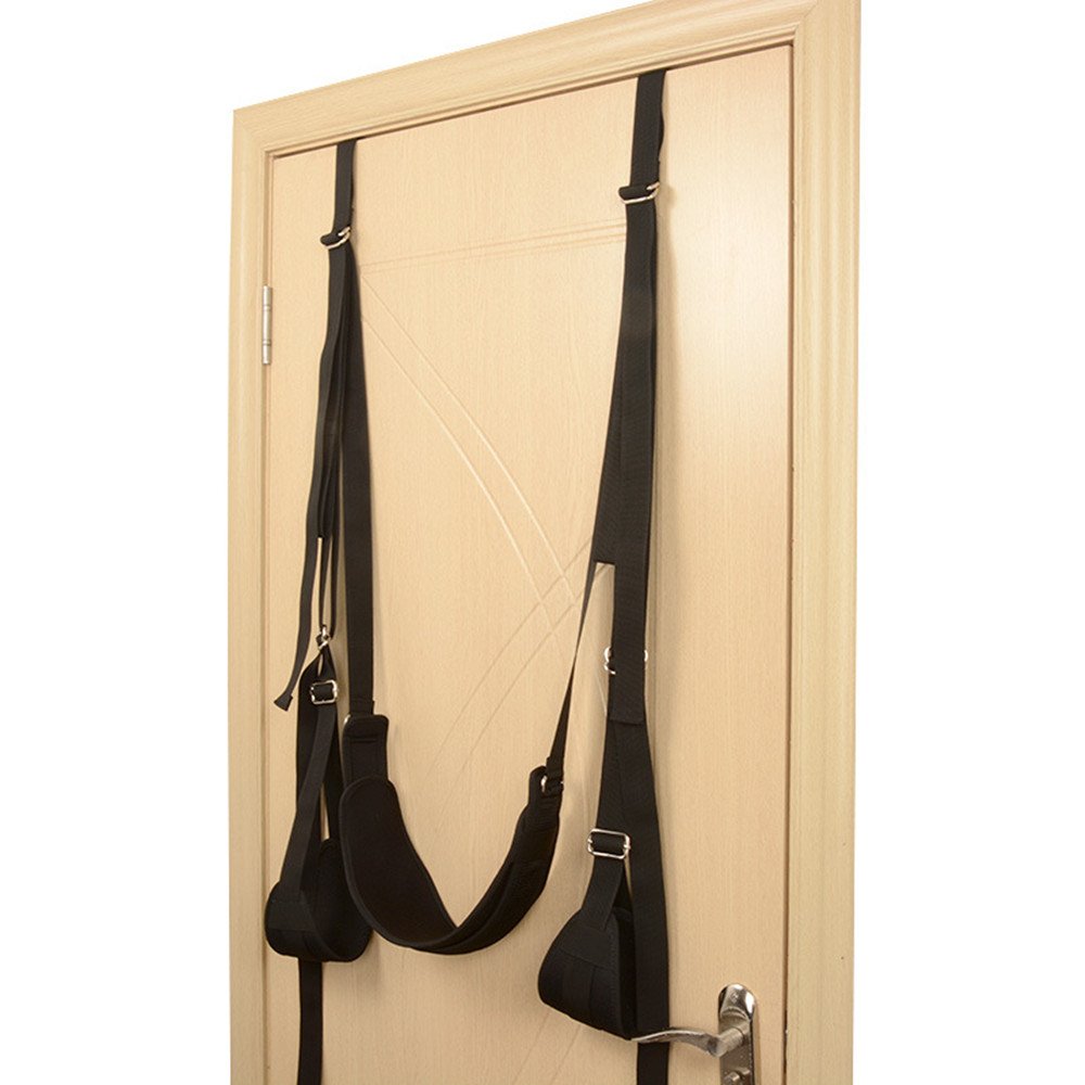 Balançoire de Porte Suspendue avec siège et Repose - Pieds Happy décompression Sports Equipment
