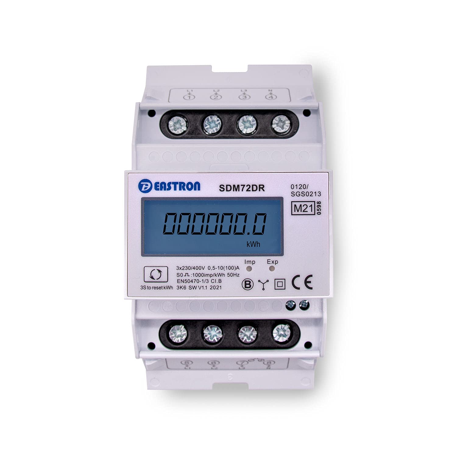 Digital Stromzähler Zwischenstecker Box 400V / 16A CEE-Stecker Und Kupplung. Wattmeter Energiezähler Zwischenzähler Starkstromzähler. Made in Germany. IP44