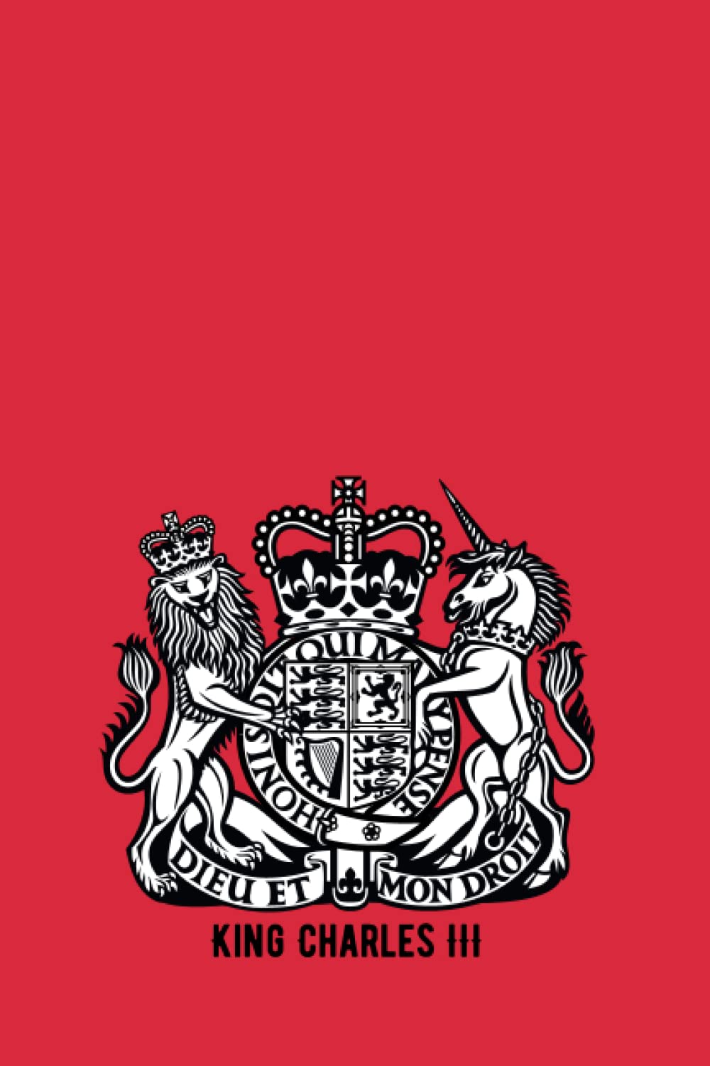 King Charles III: Notebook 120 pages lined journal royal coat of arms