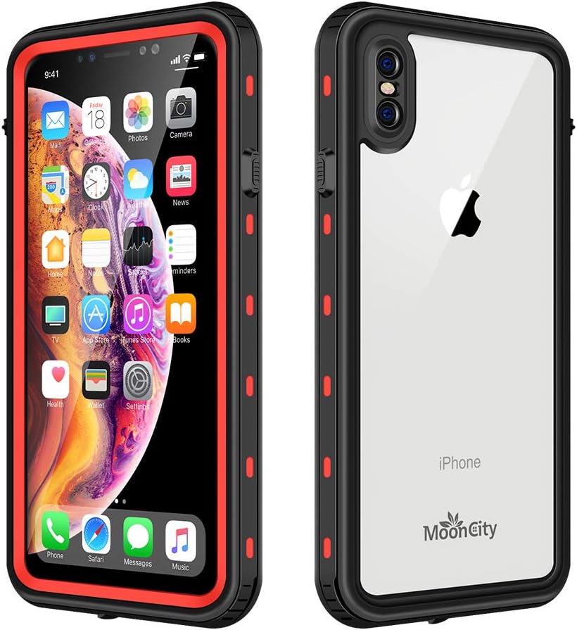 Waterproof Case for iPhone Xs Max, IP68 Waterproof Snowproof Shockproof and Dustproof Cover Case, Underwater Full Sealed Cover Case for iPhone Xs Max, 6.5 inch