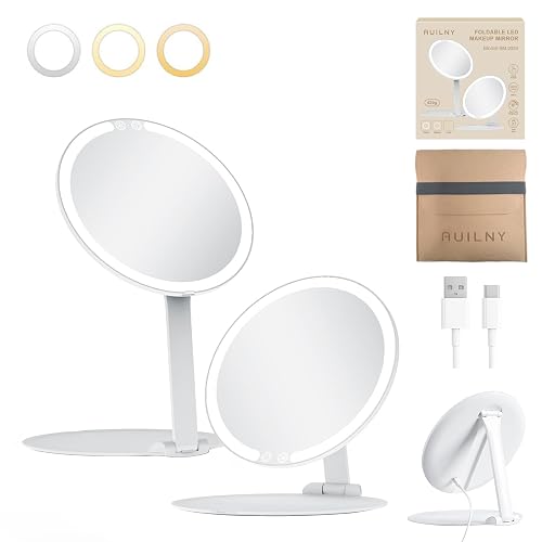 Makeup Mirror, Vanity Mirror with Lights, Touch Control, 3 Colored