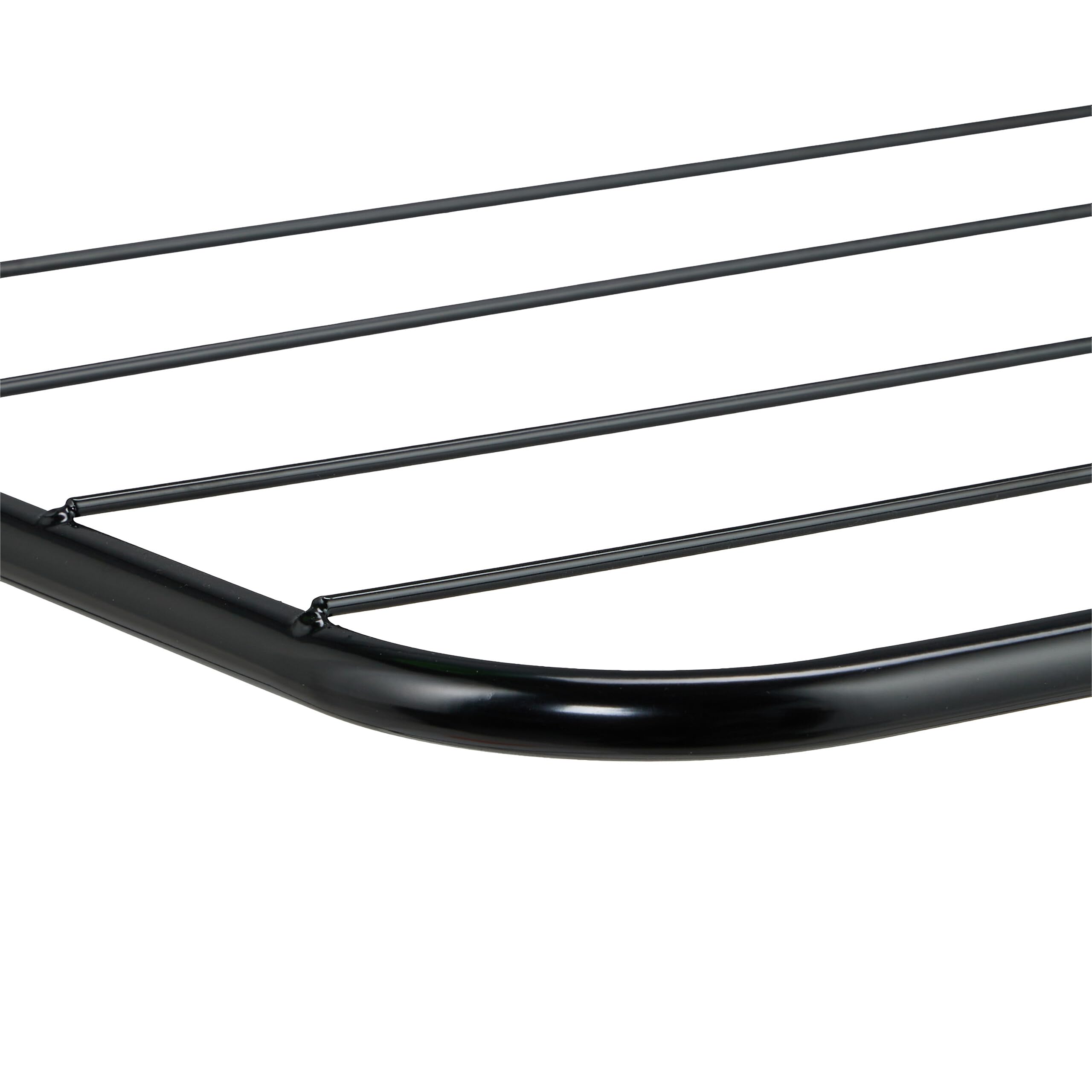 Relaxdays Stendibiancheria da Doccia, Stendino da Appendere Porta, Termosifone, 95x58x31 cm, Spazio Stendere 10 m, Nero