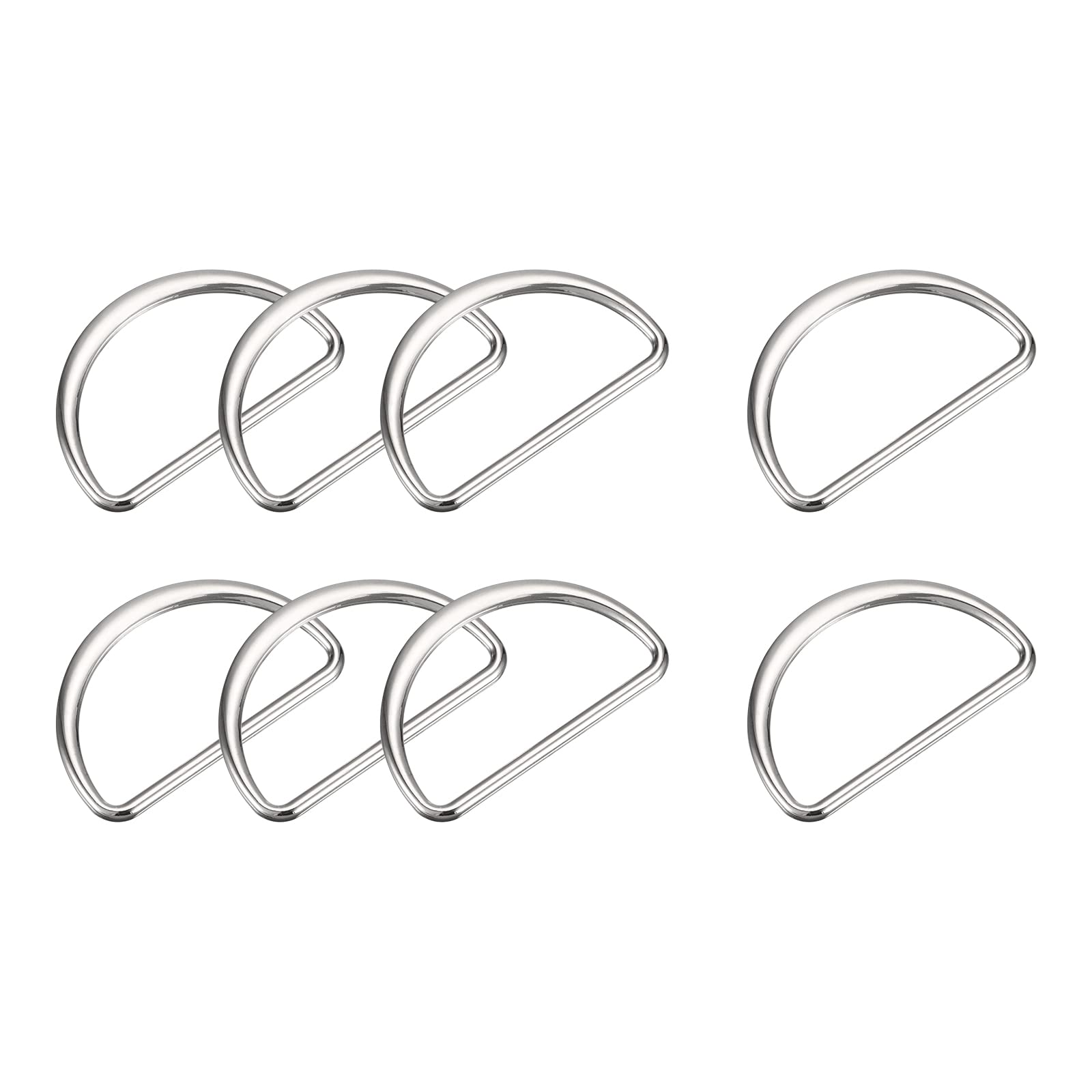 sourcing map Metalen D-ringgespen, dikke gelaste D-ringen, gesp voor riemen, naaien, kleding, riemen, tassen, riemen, doe-het-zelf, goudkleurig, 30mm