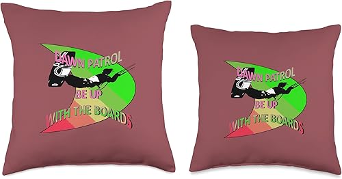 Miniatura 3 de Freestyle Kitesurfer Be Up with The Boards Fun Pun 4 Throw Pillow, 16x16, Multicolor