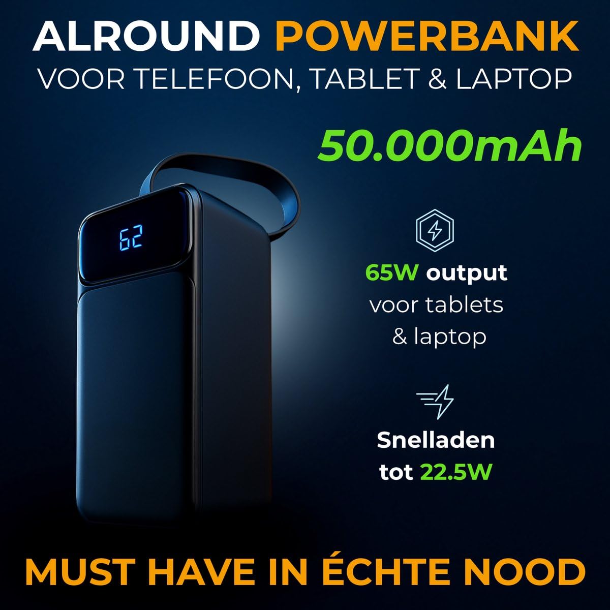 DreamGoods 70.000mAh Notfallpaket - Notfallpaket für Zuhause 72 Stunden - Überlebenspaket für Krieg, Stromausfall & Katastrophen - Katastrophenrucksack - Survival Kit
