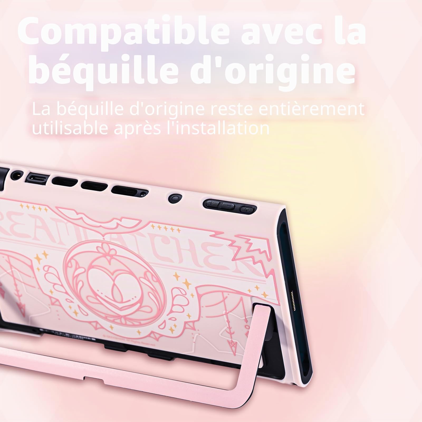 GeekShare Coque de protection en silicone compatible avec Switch 2, résistante aux rayures, coque de protection en silicone souple séparable, pour joystick avec 2 capuchons de préhension pour pouce