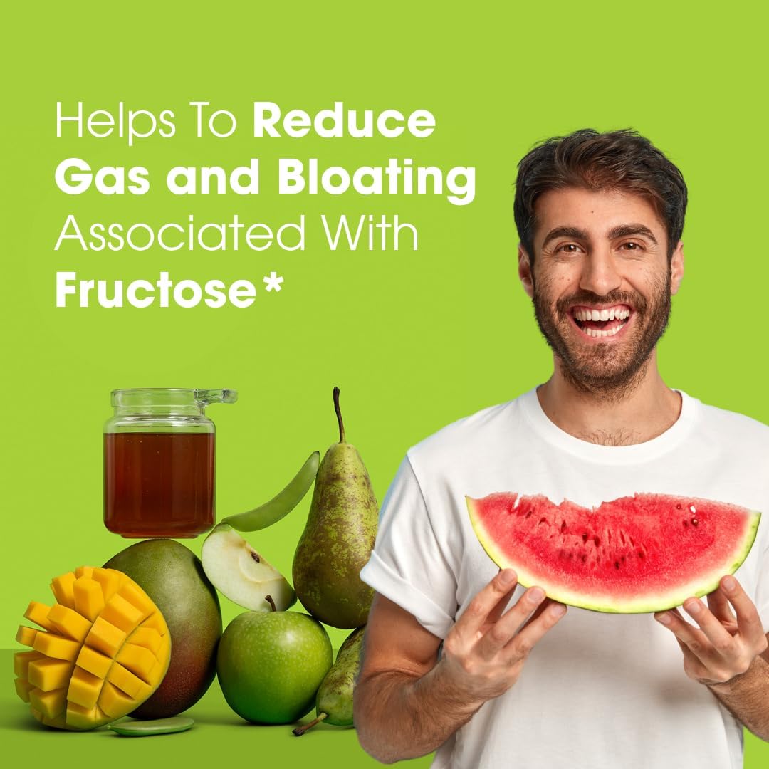 Intoleran Fructase Digestive Enzymes - 36 Capsules | Supplement for Fructose Intolerance | Enzymes to Help Digest Sugary Foods & Drinks (Fruit Sugar) | Fast Acting | Pure and Vegan | Low FODMAP