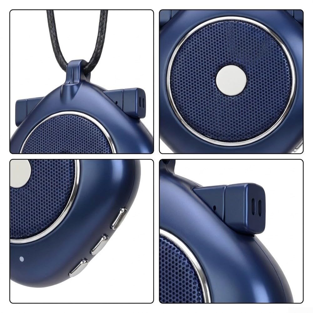 Altoparlante wireless portatile con tecnologia di traduzione live AI | Traduzione AI in tempo reale, supporta più lingue, uscita vocale chiara, connettività wireless, essenziale da viaggio (blu)