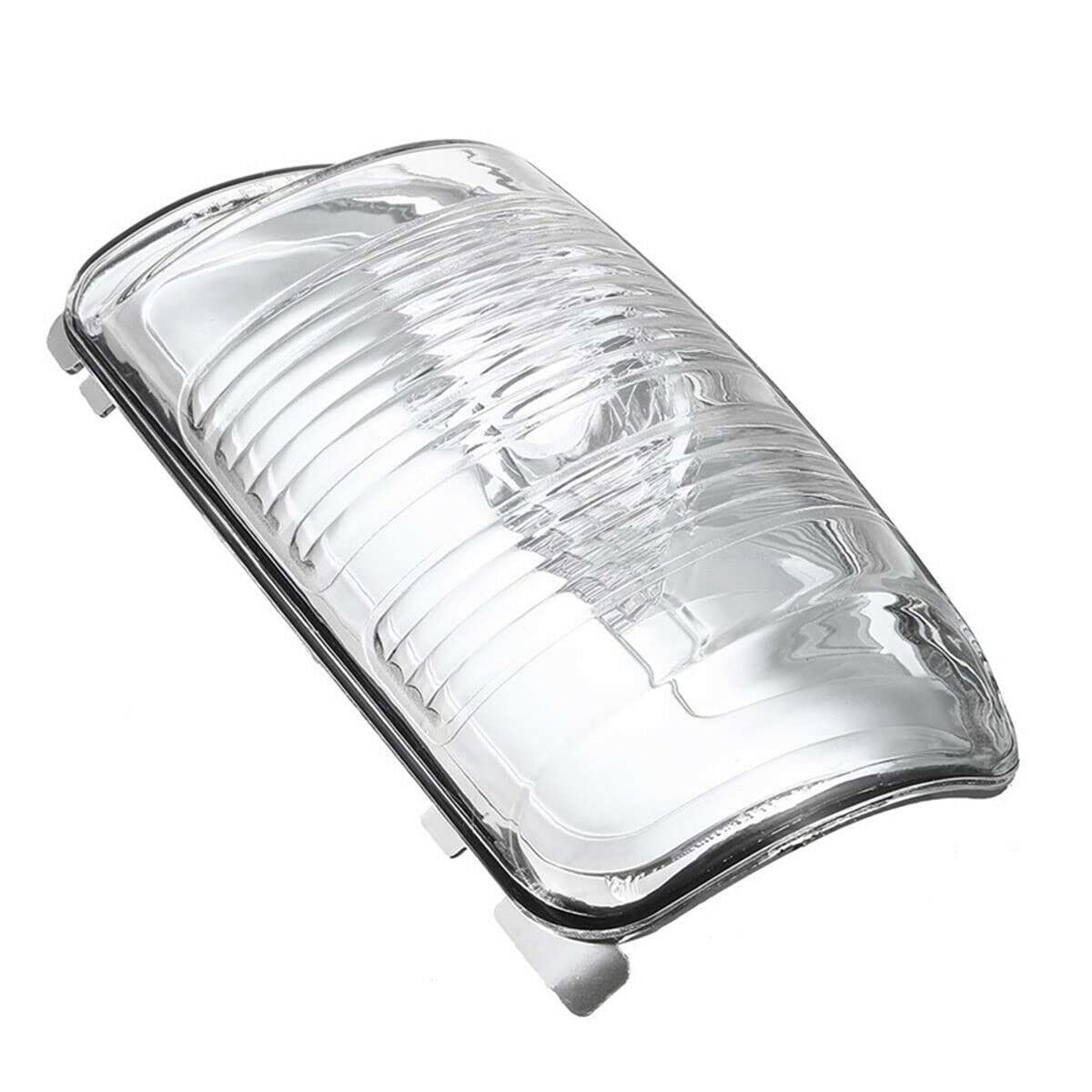 Blinker für Außenspiegel, bernsteinfarbenes / klares Objektiv-Gehäuse, kompatibel mit Ford Transit MK8 2014 > ON (rechte Seite, klare Linse)