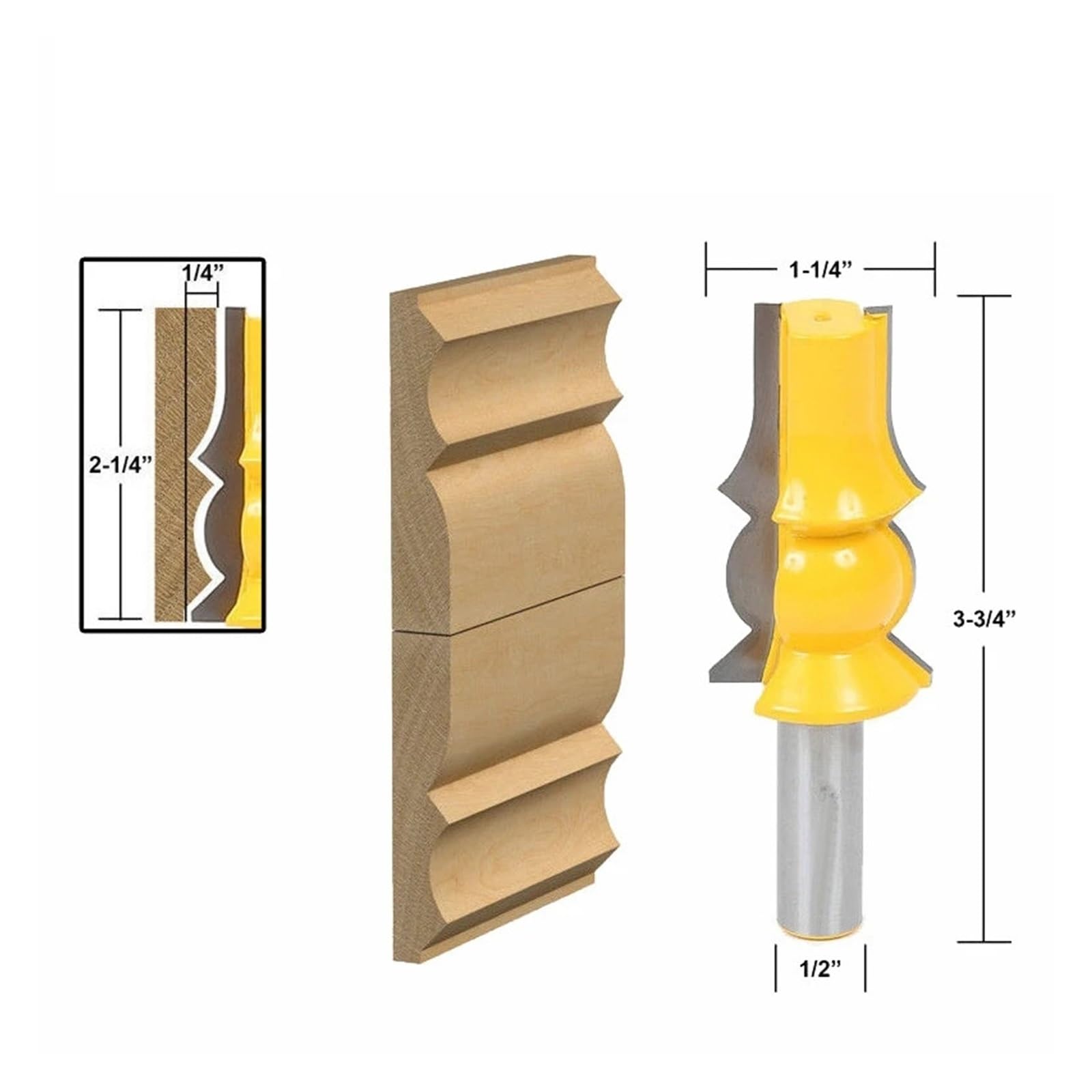 1 Uds. Broca enrutadora for carpintería fresa de extremo carburo sólido herramienta corte fresado madera grabado con reposabrazos(8X8X25.4 Up Cut)