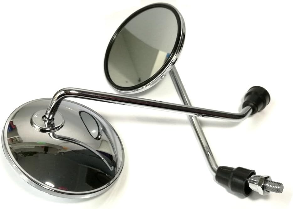 Motorcycle Back View Mirror Electric Bicycle Rearview Mirrors Moped Side Mirror 8mm Round