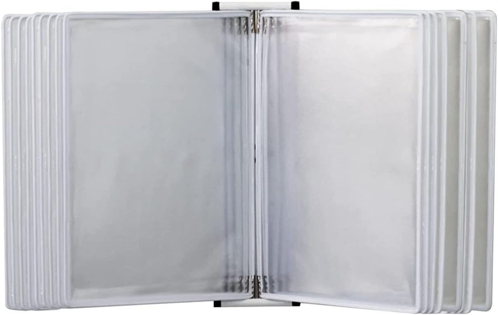 SnamicE Wall-Mounted Flip File Holder - Desk Reference Organizer, Wall Mount Reference Organizer, 20page, A4 Letter-Size for Office, Workshop, Restaurant, A4 Document Reference and Storag,B-20page