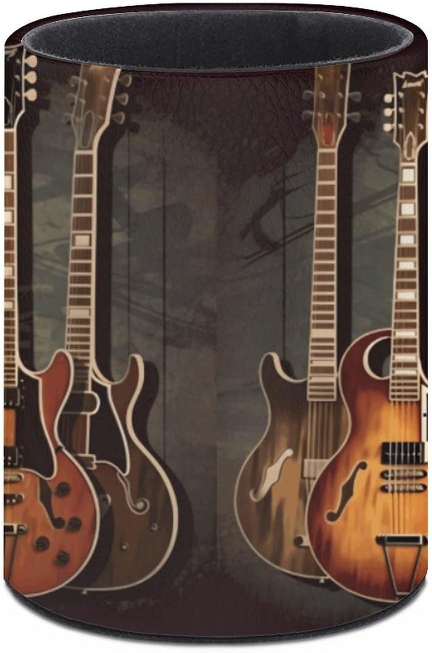 Guitars Art Pen Holder Desk Organizer for Office Workspace image 3