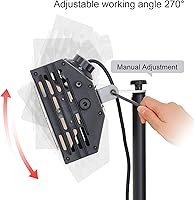 Vista 8 de DATOU Infrared Paint Curing Lamp 1000W Shortwave Car Curing Light Paint Curing Dryer with Bracket (70-160cm) (110V US plug)